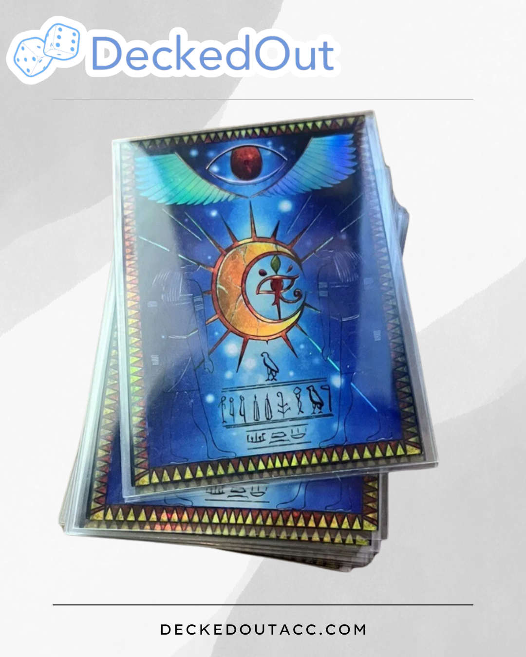 Libro Della Luna - Holographic Sleeves (60ct JP Size) DeckedOutAccessories Libro Della Luna - Holographic Sleeves (60ct JP Size) DeckedOutAccessories