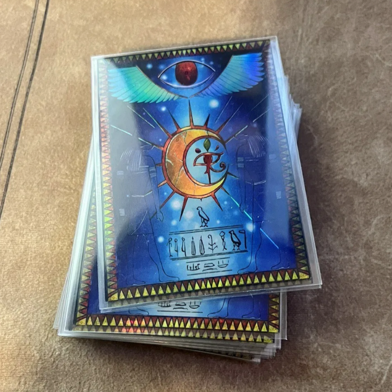 Libro Della Luna - Holographic Sleeves (60ct JP Size) DeckedOutAccessories Libro Della Luna - Holographic Sleeves (60ct JP Size) DeckedOutAccessories
