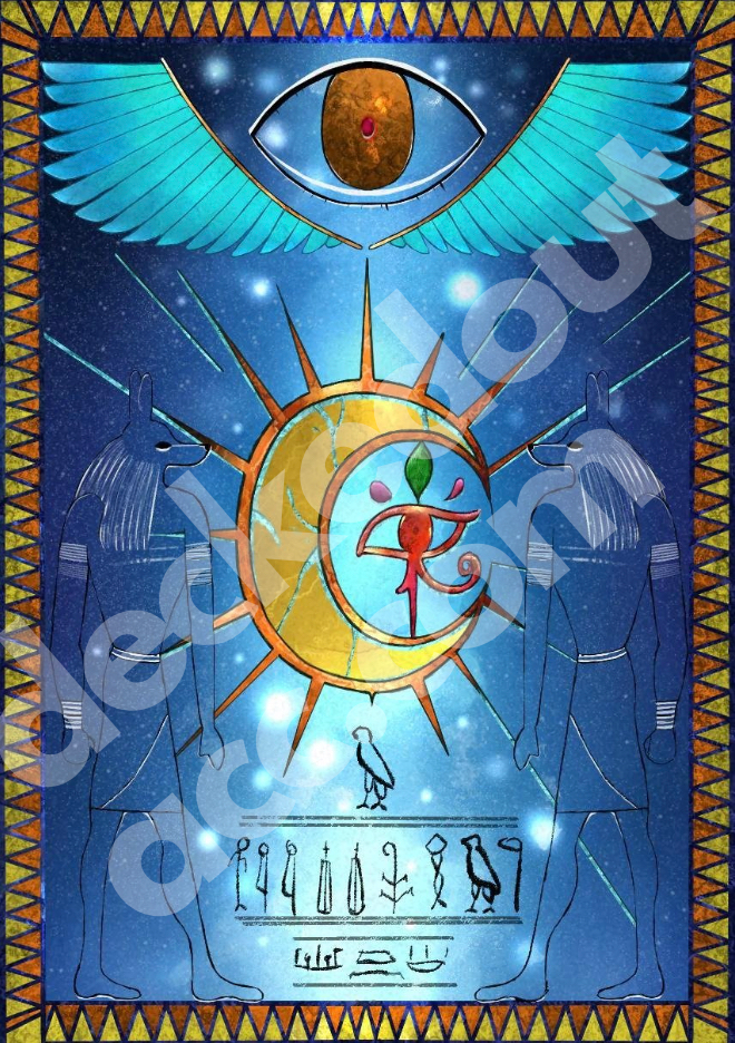 Libro Della Luna - Holographic Sleeves (60ct JP Size) DeckedOutAccessories Libro Della Luna - Holographic Sleeves (60ct JP Size) DeckedOutAccessories